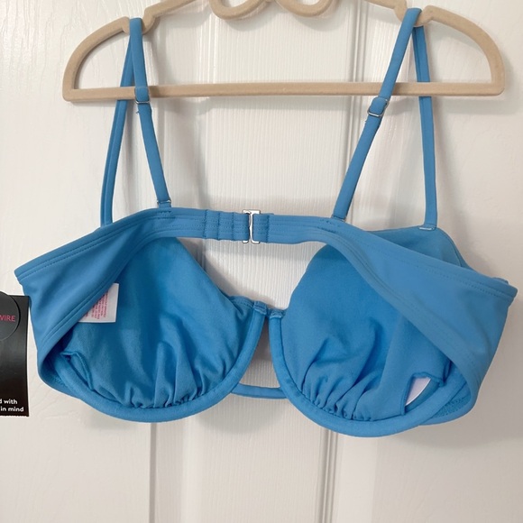 No Boundaries Light Blue Studded Bra - Picture 4 of 7